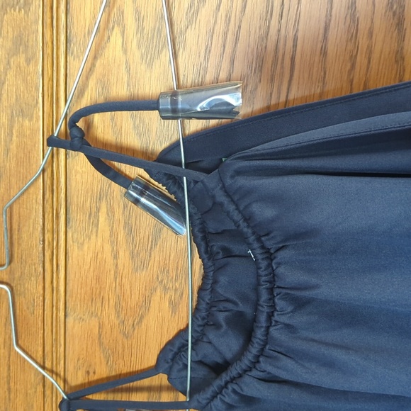 NWT Gretchen Scott Navy and Green Tassel Halter Top With Built in Bra Size XL - Picture 2 of 8